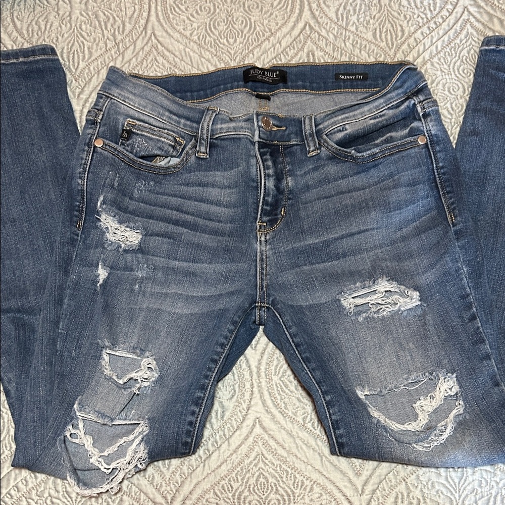 Judy Blue Women's Ripped Denim Jeans